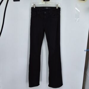 HUDSON sz 27 Black Boot Cut Jeans